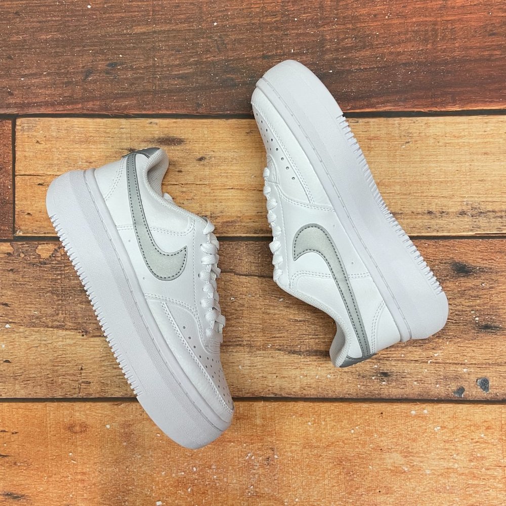 Nike Women's Court Vision Alta LTR White Casual Shoes - Picture 2 of 6